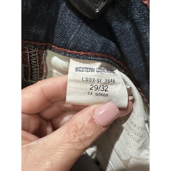 1921 Women's Distressed 29/32 Denim Blue Jeans - Picture 3 of 13